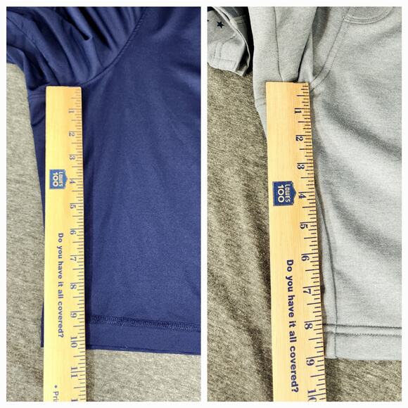 2 Pair Under Armour Shorts sz XL Men Loose Fit Blue White Freedom Spellout 9-10" - Picture 7 of 12